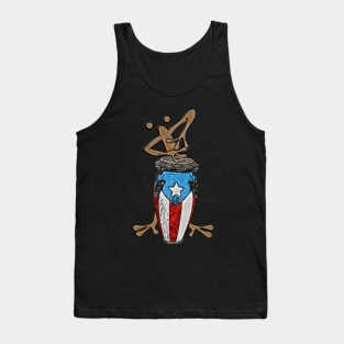 Conga Coqui Taino Boricua Tank Top